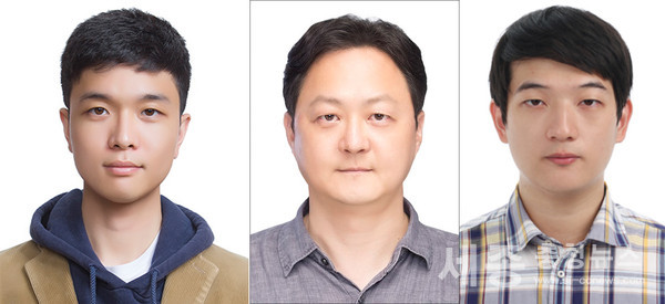 (왼쪽부터) 송준호 연구원, 백세범 교수, 최우철 박사과정